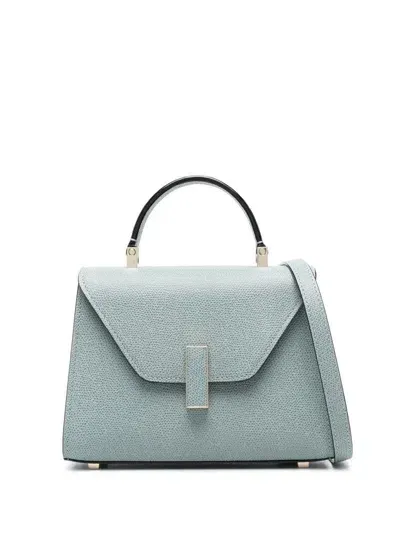 Valextra Mini Iside Grained Leather Bag In Polvere