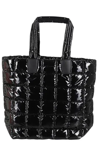 Veecollective Porter Shopper In Black Vinyl Blk