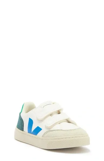 Veja Kids' Small V-12 Sneaker In Extra-white/multi/brittany