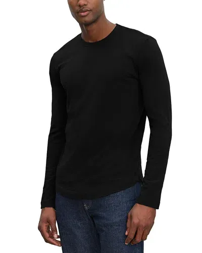 Velvet By Graham & Spencer Long Sleeve Crewneck Tee In Black