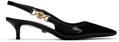 Versace 'medusa '95' Slingbacks Gold-tone Hardware In Multicolor