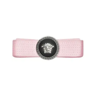 Versace Medusa Head Hair Clip In Pink