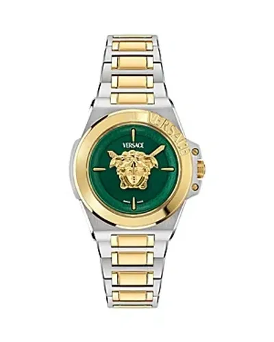 Versace Women's Swiss Two-tone Stainless Steel Bracelet Watch 37mm In Two Tone