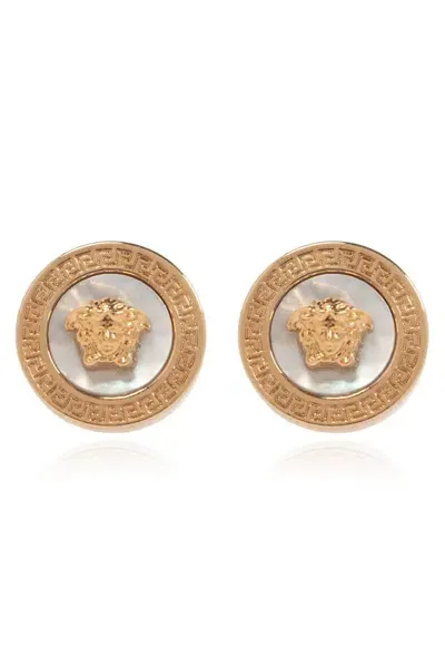 Versace Icon Stud Post In Gold