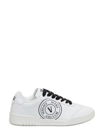 Versace Jeans Couture Brookling V-emblem Sneaker In White