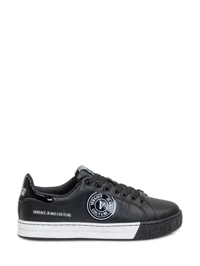 Versace Jeans Couture Court 88 V-emblem Sneaker In Black