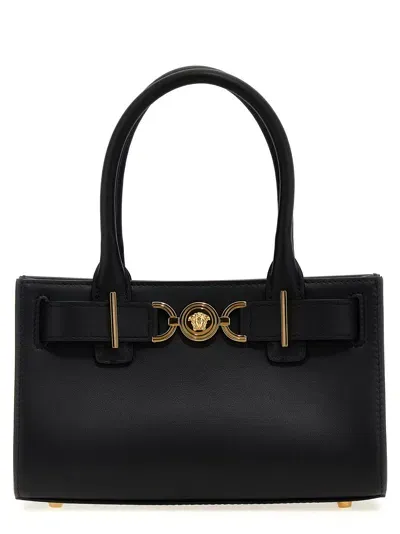 Versace Medusa 95 Small Shopping Bag In Black