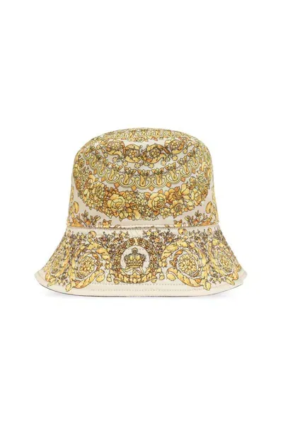 Versace Barocco Reversible Bucket Hat In Multi