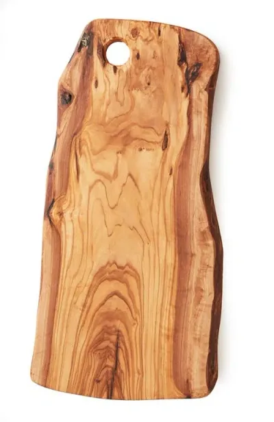 Verve Culture Olivewood Charcuterie Board With Hole In Brown