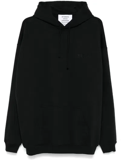 Vetements Inside Out Hoodie In Black