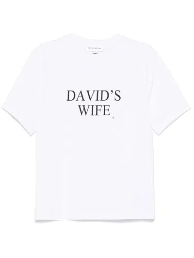 Victoria Beckham Cotton Crew-neck T-shirt In White