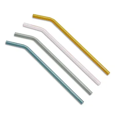 Villeroy & Boch Glass Straws, Set Of 4 In Multi