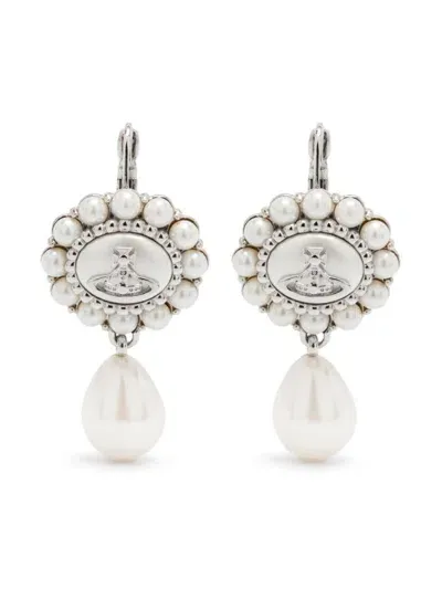 Vivienne Westwood Amaya Earrings In 银色