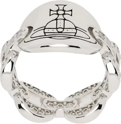 Vivienne Westwood Silver Clorinthe Ring In Aw24-p527