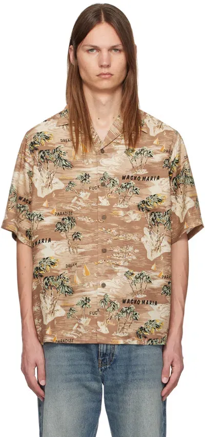 Wacko Maria Brown Hawaiian Shirt