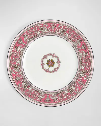 Wedgwood Florentine Fuchsia Plate, 10.8" In Pink