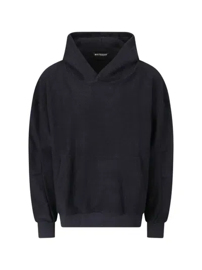 White Sand Hoodie In Black  