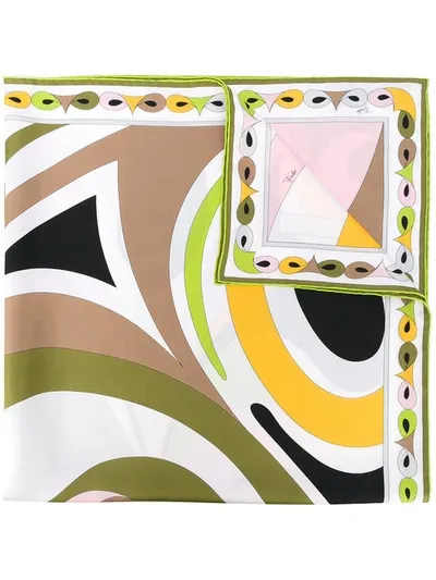 Emilio Pucci Printed Scarf In Multicolour