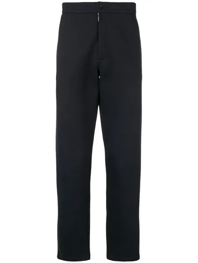 Giorgio Armani Regular Tapered Trousers In Rosso