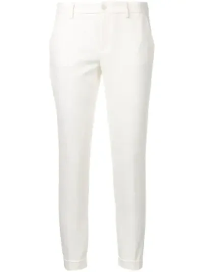 Liu •jo Classic Skinny Trousers In White