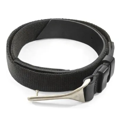 Anchor & Crew Men's Grey Elastic Signature Dunluce Leather & Nickel Belt