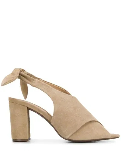 Schutz Tie Back Sandal In Neutrals