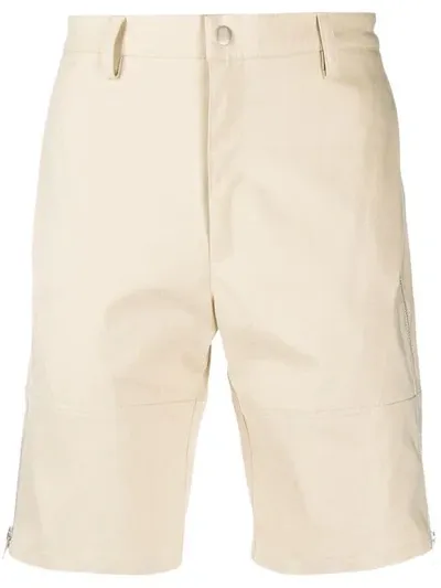 Paria Farzaneh Zip Panelled Shorts In Neutrals