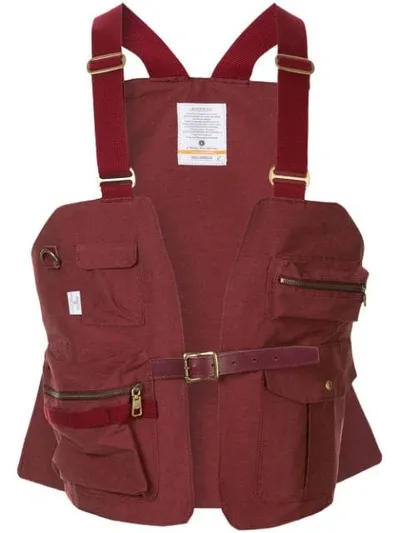 As2ov Shrink Camp Vest In Red