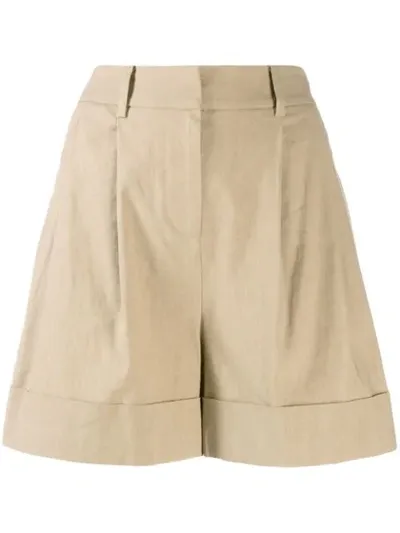 Diane Von Furstenberg Chino Shorts In Neutrals