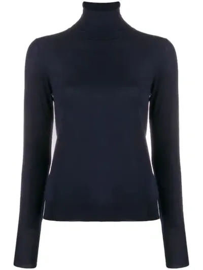 Nuur Turtleneck Slim-fit Jumper In Blue