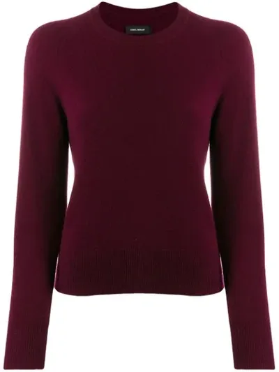 Isabel Marant Jersey Cruz Jumper In Purple