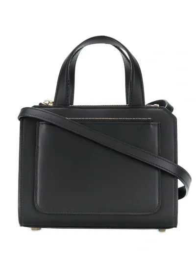 Valextra Mini Tote In Black