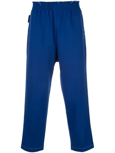 Camiel Fortgens Cropped Track Pants In Blue