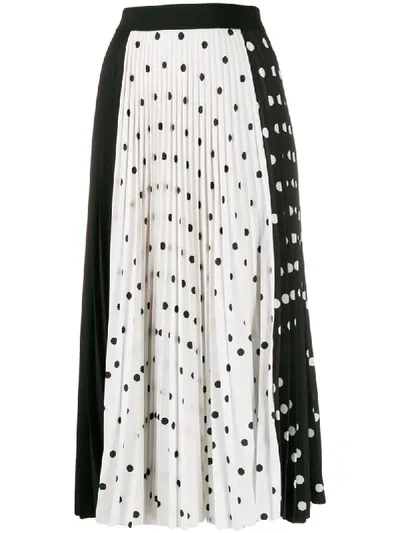 Escada Sport Mixed Polka Dot Midi Skirt In Fantasy