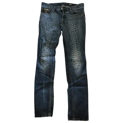 Pre-owned Just Cavalli Slim Jean In Blue