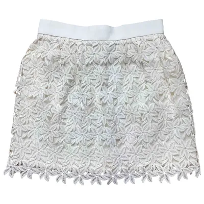 Pre-owned Chloé Mini Skirt In White