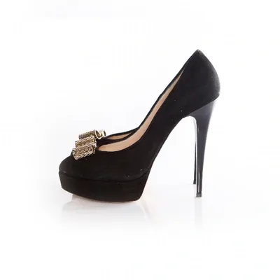 Pre-owned Elisabetta Franchi Heels In Black