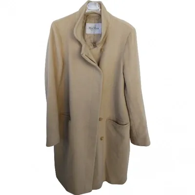 Pre-owned Max Mara Cashmere Coat In Camel