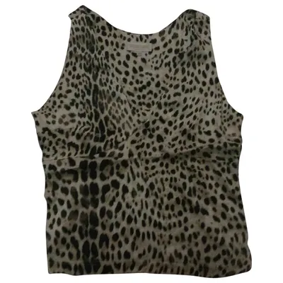 Pre-owned Roberto Cavalli Silk Camisole In Beige