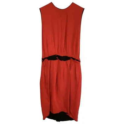 Pre-owned Lanvin Mid-length Dress In Red