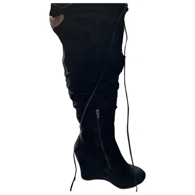 Pre-owned Le Silla Boots In Black