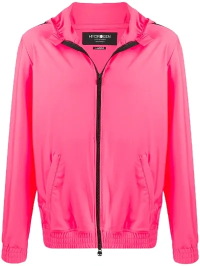 Hydrogen Side Stripe Track Jacket In Pink