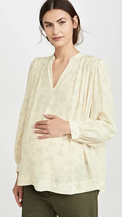 Hatch The Joselyn Blouse In Cream Canterbury Bloom