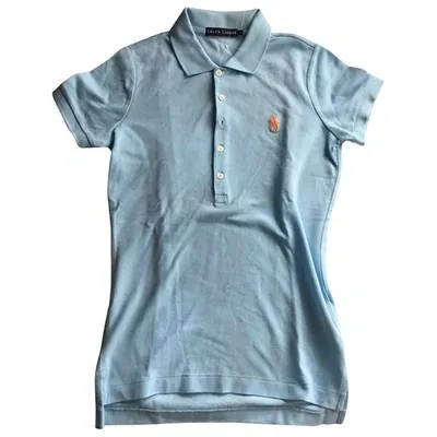 Pre-owned Ralph Lauren Blue Cotton Top