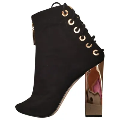 Pre-owned Elisabetta Franchi Heels In Black