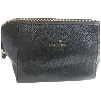 Pre-owned Kate Spade Leather Crossbody Bag In Black