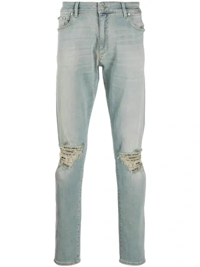 Represent Slim Faded Jeans In Blue