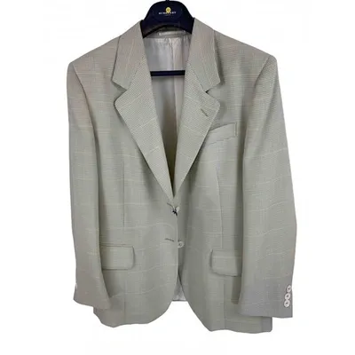 Pre-owned Burberry Wool Blazer In Green