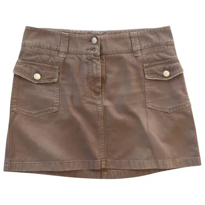 Pre-owned Dolce & Gabbana Mini Skirt In Brown