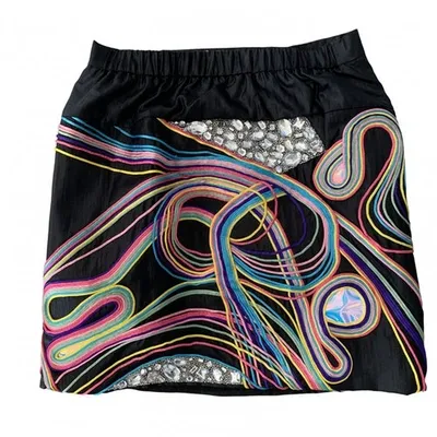 Pre-owned Chloé Silk Mini Skirt In Multicolour